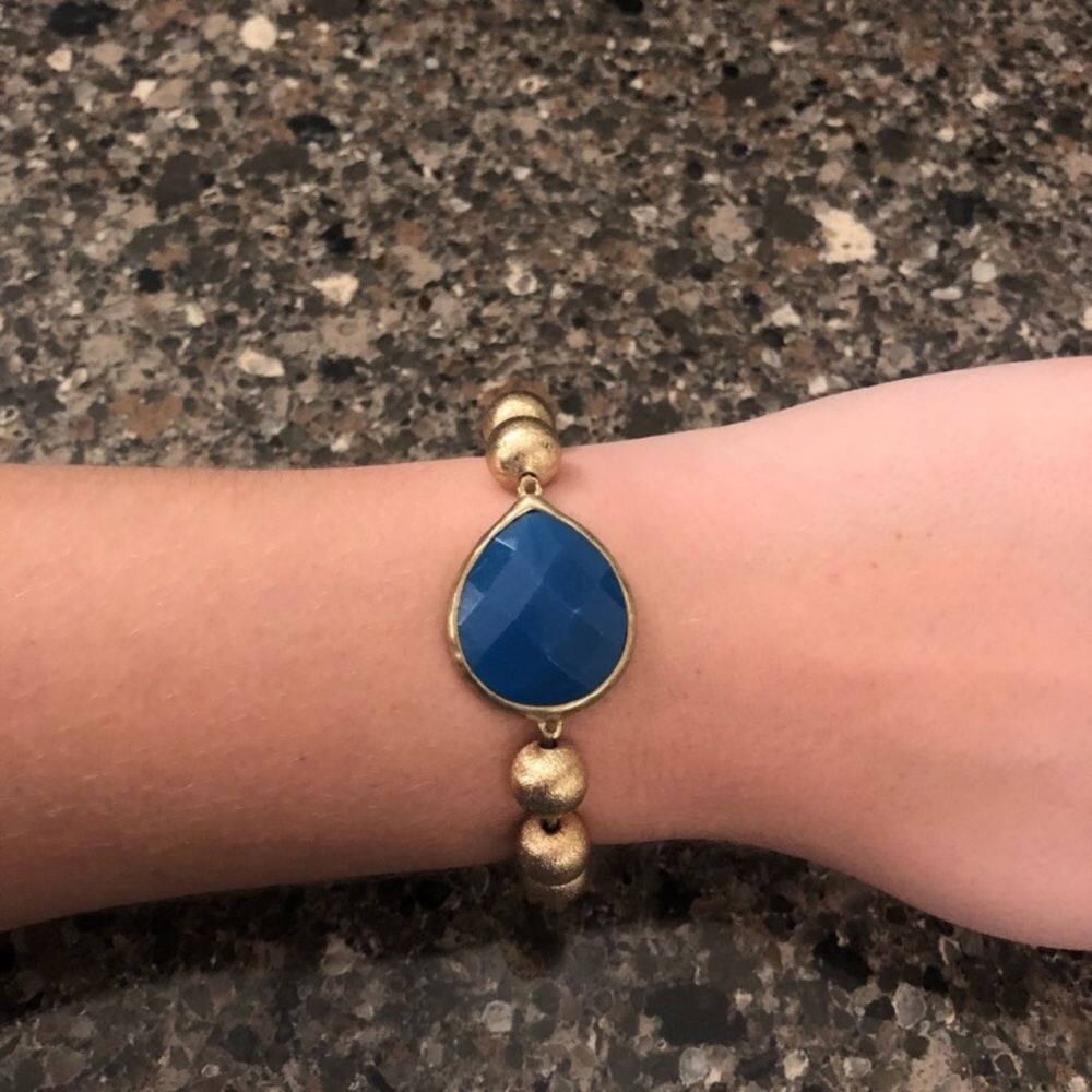 Beautiful Gold & Blue Bracelet